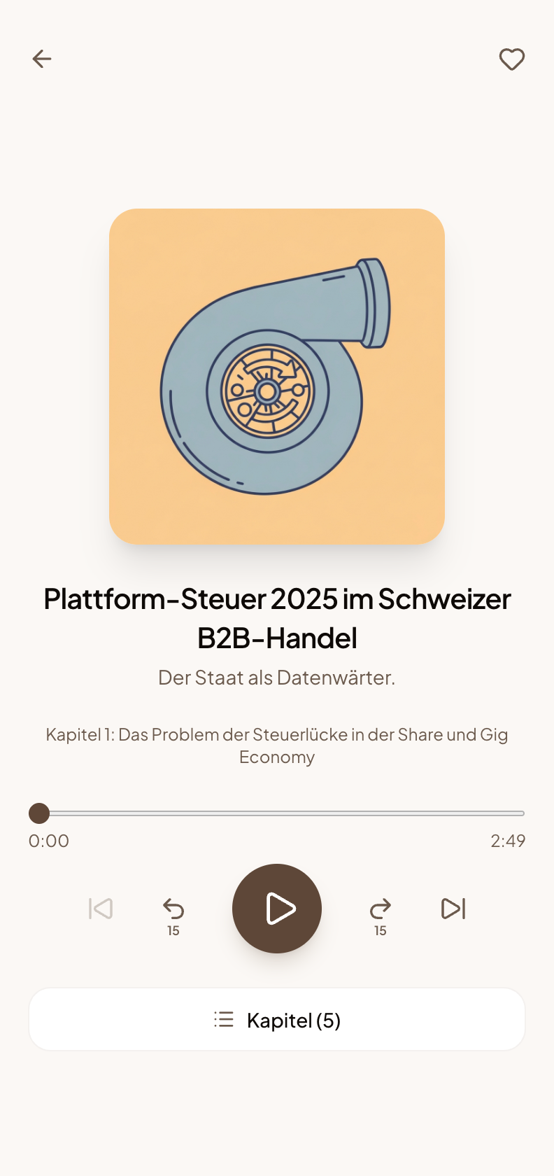 Audiodive Player — Deep Dive wird abgespielt